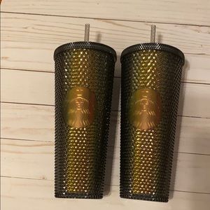 🆕 Starbucks Fall Studded Iridescent Black Tumbler